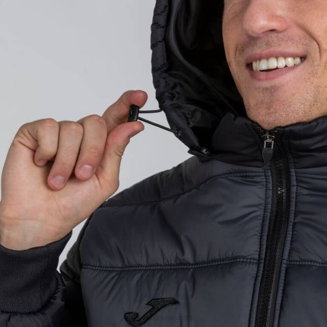 anorak kentsel ii Joma siyah koyu gri erkekler 0RJD4075