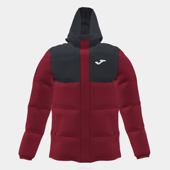 anorak parkı Joma bordo siyah erkekler 0RJD3191