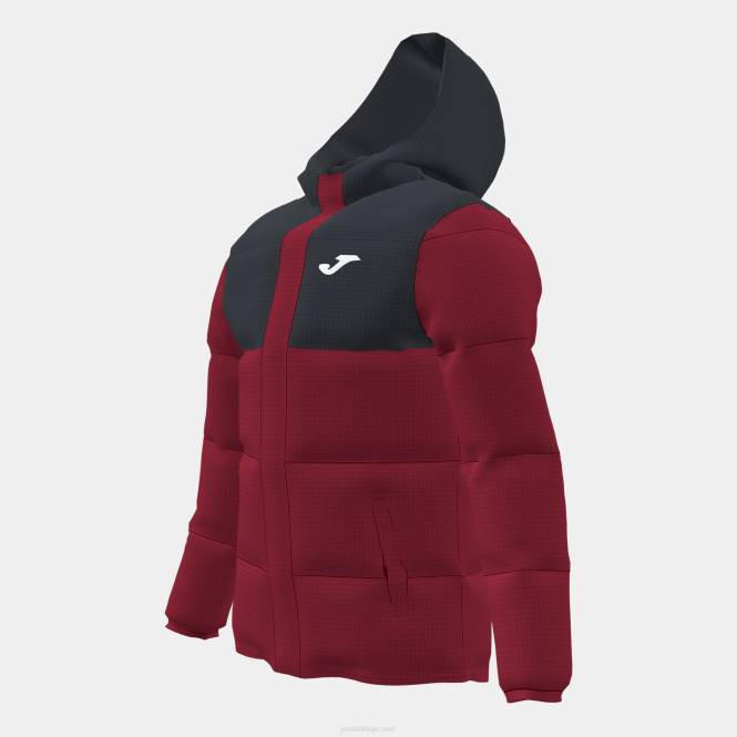 anorak parkı Joma bordo siyah erkekler 0RJD3191