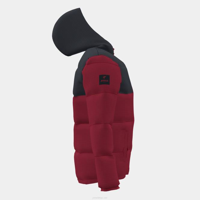 anorak parkı Joma bordo siyah erkekler 0RJD3191