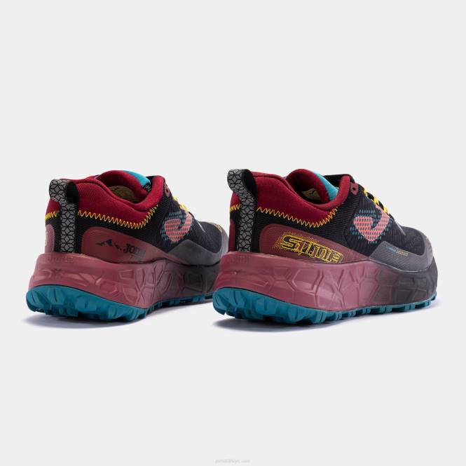 arazi koşu ayakkabısı tksima 23 Joma koyu gri bordo erkekler 0RJD193