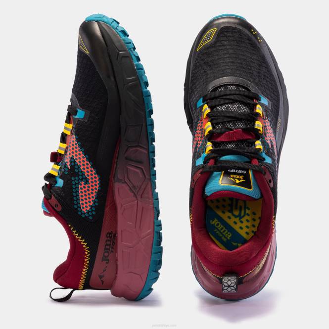 arazi koşu ayakkabısı tksima 23 Joma koyu gri bordo erkekler 0RJD193