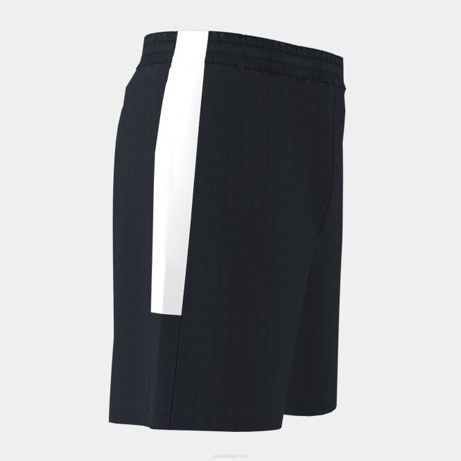 bermuda şort eko şampiyonası Joma siyah beyaz erkekler 0RJD3073