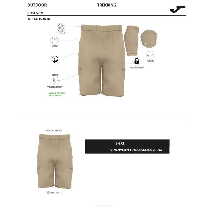 bermuda şort gezgini Joma koyu gri erkekler 0RJD675