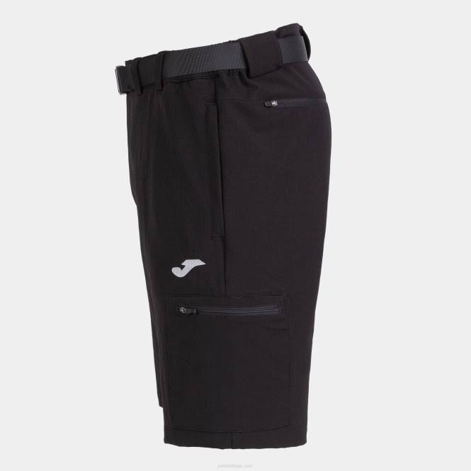 bermuda şort gezgini Joma siyah erkekler 0RJD148
