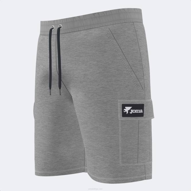 bermuda şort kaliforniya Joma melanj grisi erkekler 0RJD3453