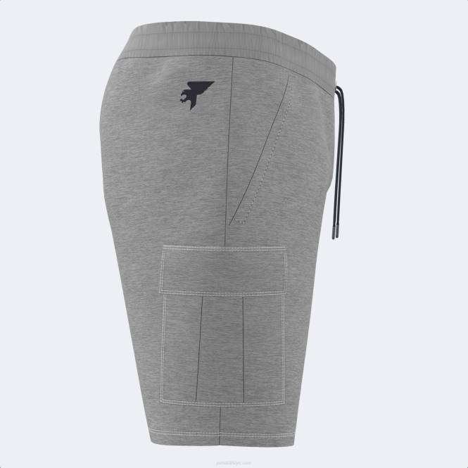 bermuda şort kaliforniya Joma melanj grisi erkekler 0RJD3453