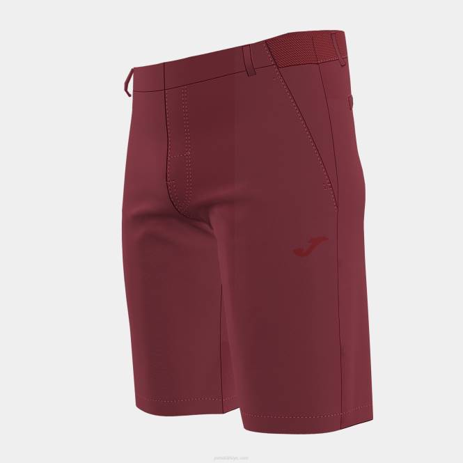 bermuda şort pasarela iii Joma bordo erkekler 0RJD340