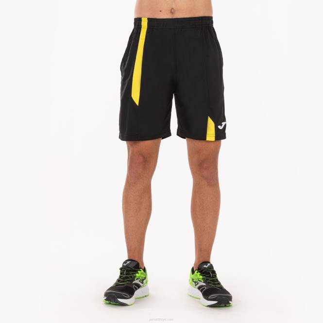 bermuda şort süpernova Joma siyah Sarı erkekler 0RJD3211