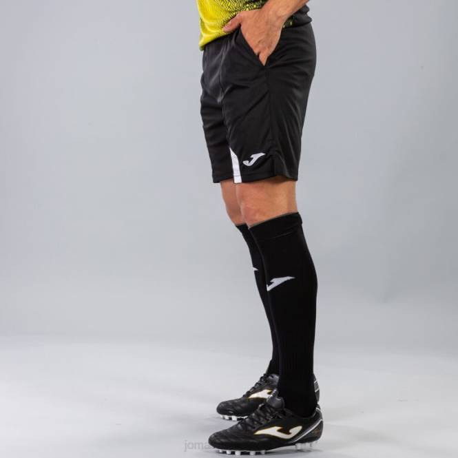bermuda şort süpernova Joma siyah beyaz erkekler 0RJD1429