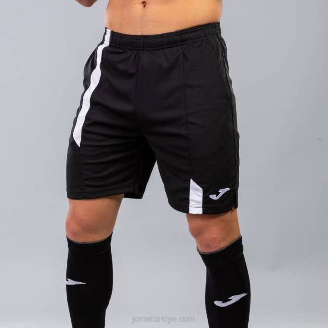 bermuda şort süpernova Joma siyah beyaz erkekler 0RJD1429