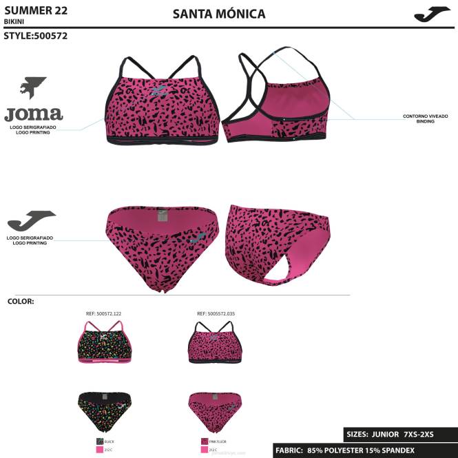 bikinili kız santa monica Joma pembe0RJD2773