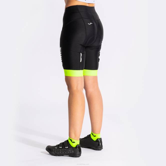 bisiklet şortu Joma siyah floresan sarı kadınlar 0RJD3753