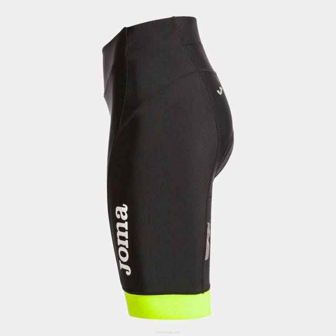 bisiklet şortu Joma siyah floresan sarı kadınlar 0RJD3753