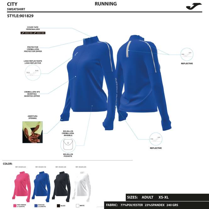 ceket r-şehir Joma siyah kadınlar 0RJD1910