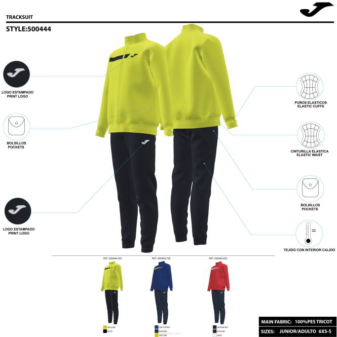 eşofman erkek akron Joma kraliyet mavisi lacivert0RJD2677