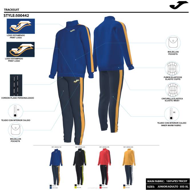 eşofman erkek ikiz Joma siyah kireç0RJD2687