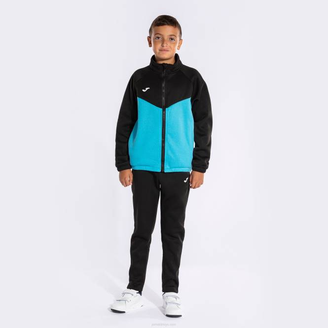 eşofman erkek parkı Joma floresan turkuaz siyah0RJD2808