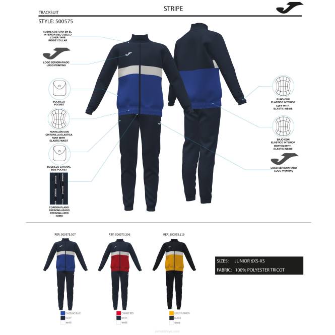 eşofman erkek şerit Joma lacivert0RJD2785