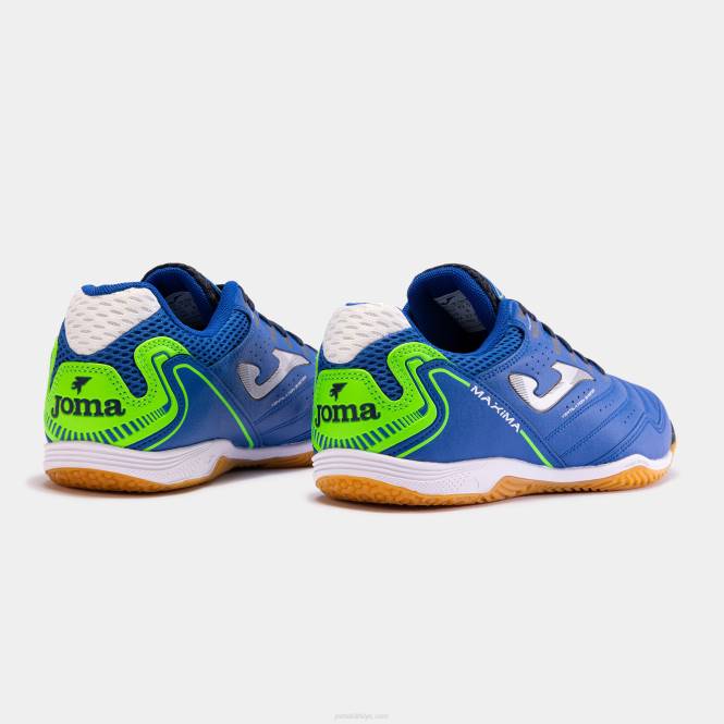 futsal ayakkabı maxima 23 kapalı Joma kraliyet mavisi floresan yeşili0RJD438