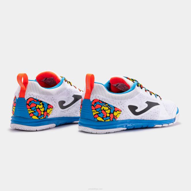 futsal ayakkabı taktik 22 kapalı Joma beyaz kraliyet mavisi0RJD15