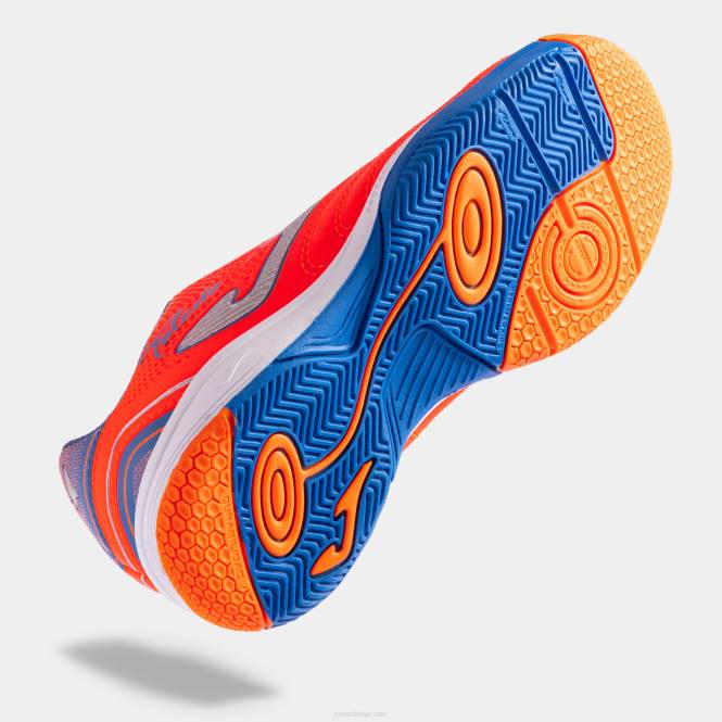 futsal ayakkabı toledo jr 23 kapalı junior Joma turuncu kraliyet mavisi0RJD2729
