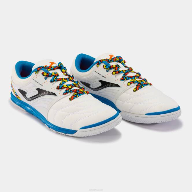 futsal ayakkabıları cancha 22 kapalı Joma Beyaz mavi0RJD2588