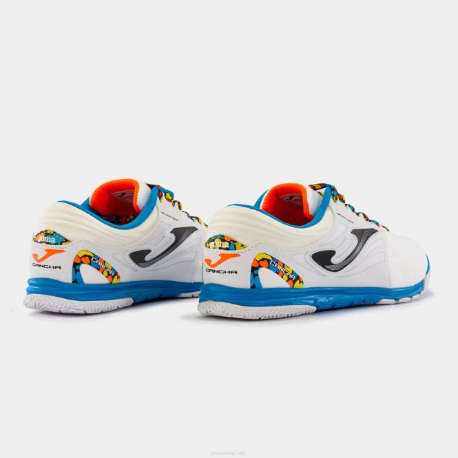 futsal ayakkabıları cancha 22 kapalı Joma Beyaz mavi0RJD2588