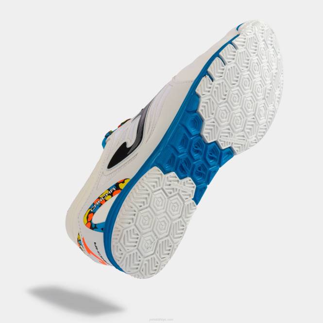 futsal ayakkabıları cancha 22 kapalı Joma Beyaz mavi0RJD2588