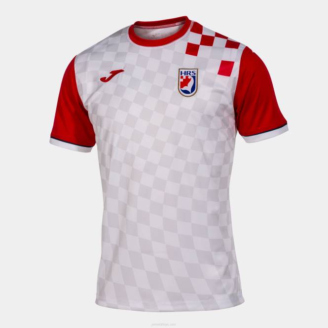 gömlek kısa kollu 1 üniforma hırvat hentbol federasyonu Joma Beyaz kırmızı0RJD1447