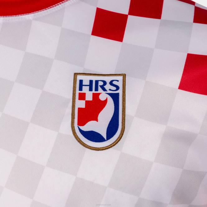 gömlek kısa kollu 1 üniforma hırvat hentbol federasyonu Joma Beyaz kırmızı0RJD1447