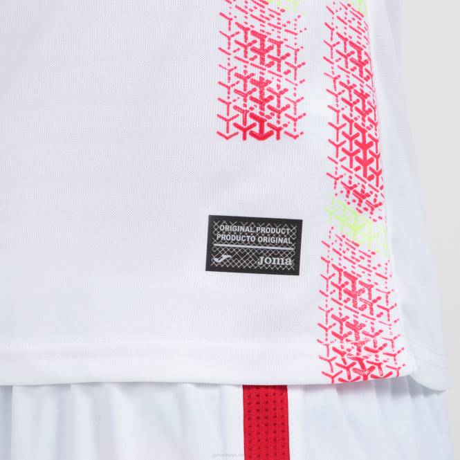 gömlek kısa kollu 2 forma ispanyolca futsal seçimi Joma beyaz kadınlar 0RJD2426