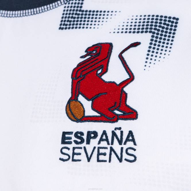 gömlek kısa kollu 2 üniforma ispanyol rugby federasyonu Joma beyaz0RJD4191