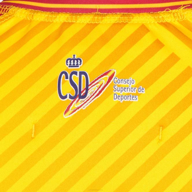 gömlek kısa kollu 2 üniforma ispanyol rugby federasyonu Joma sarı kadınlar 0RJD3588