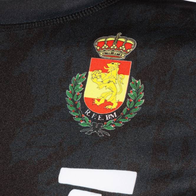 gömlek kısa kollu 3 üniforma ispanyol kraliyet hentbol federasyonu Joma siyah koyu gri0RJD534