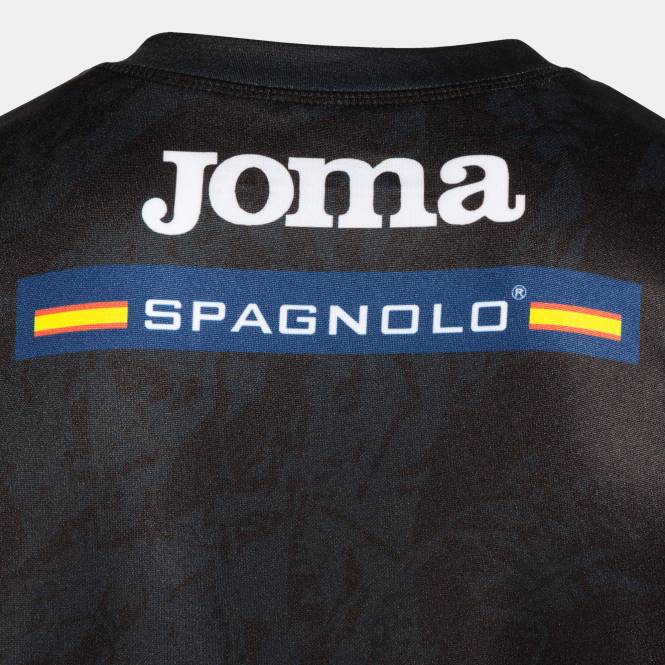 gömlek kısa kollu 3 üniforma ispanyol kraliyet hentbol federasyonu Joma siyah koyu gri0RJD534