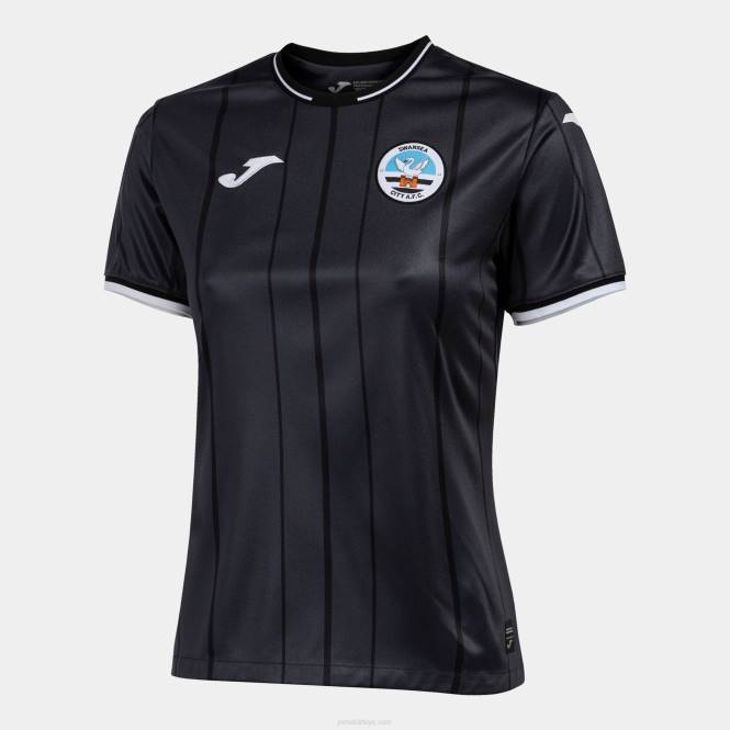 gömlek kısa kollu 3 üniforma swansea 22/23 Joma koyu gri kadınlar 0RJD3914