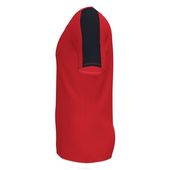 gömlek kısa kollu akademi iii Joma kırmızı siyah erkekler 0RJD1304