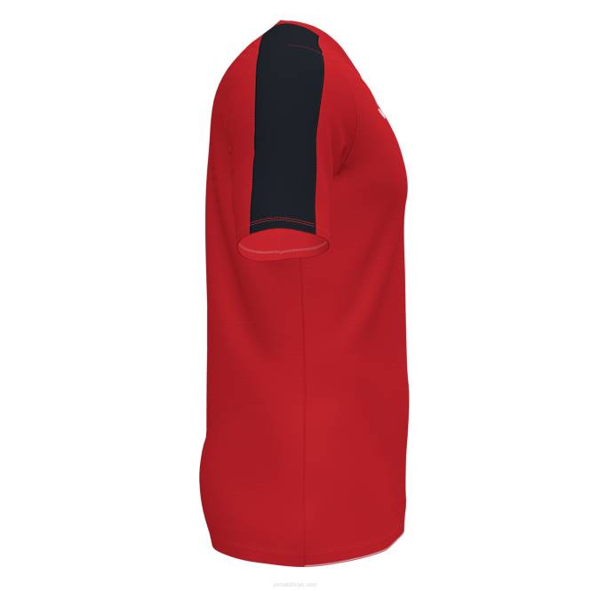 gömlek kısa kollu akademi iii Joma kırmızı siyah erkekler 0RJD1304