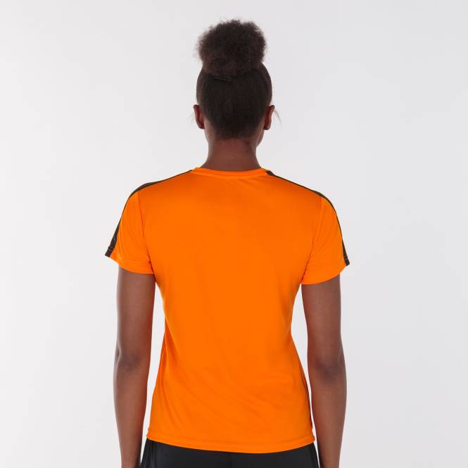 gömlek kısa kollu akademi iii Joma turuncu siyah kadınlar 0RJD1887