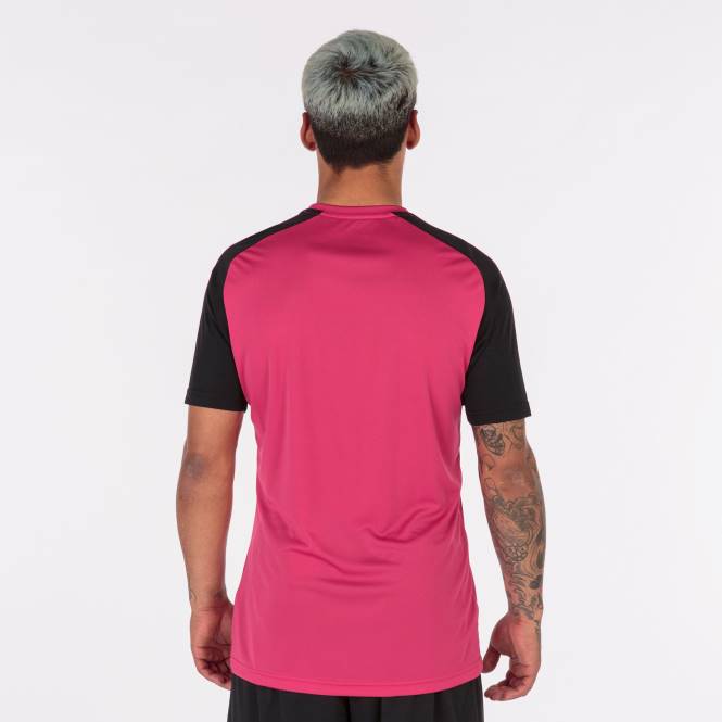 gömlek kısa kollu akademi iv Joma fuşya siyah erkekler 0RJD4251