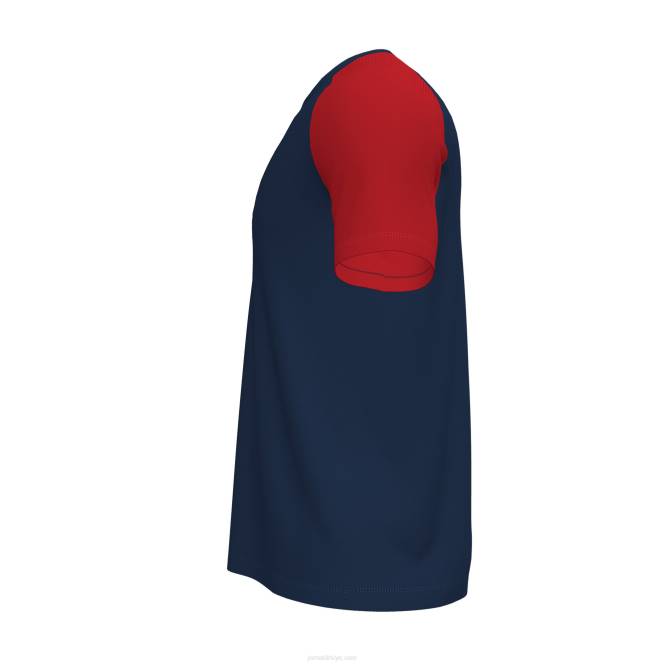 gömlek kısa kollu akademi iv Joma lacivert kırmızı erkekler 0RJD1474