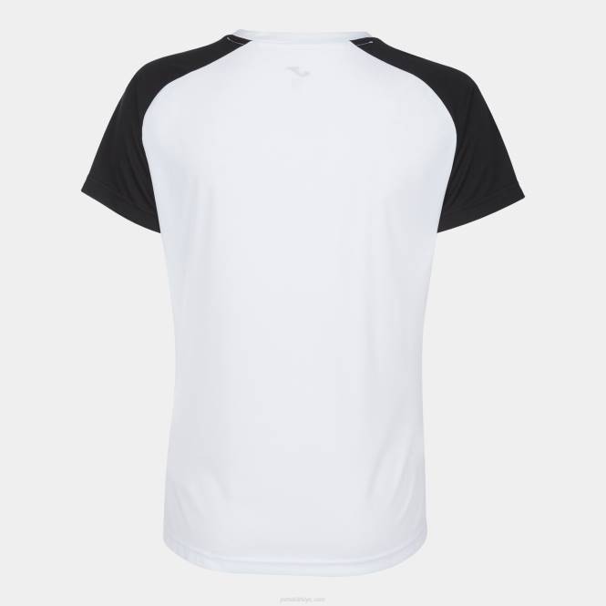 gömlek kısa kollu akademi iv Joma siyah beyaz kadınlar 0RJD3998