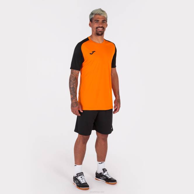 gömlek kısa kollu akademi iv Joma turuncu siyah erkekler 0RJD4304