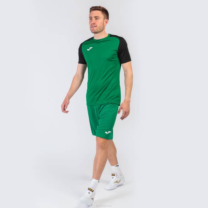 gömlek kısa kollu akademi iv Joma yeşil siyah erkekler 0RJD4303