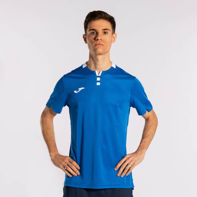 gömlek kısa kollu altın iv Joma kraliyet mavisi beyaz erkekler 0RJD1203