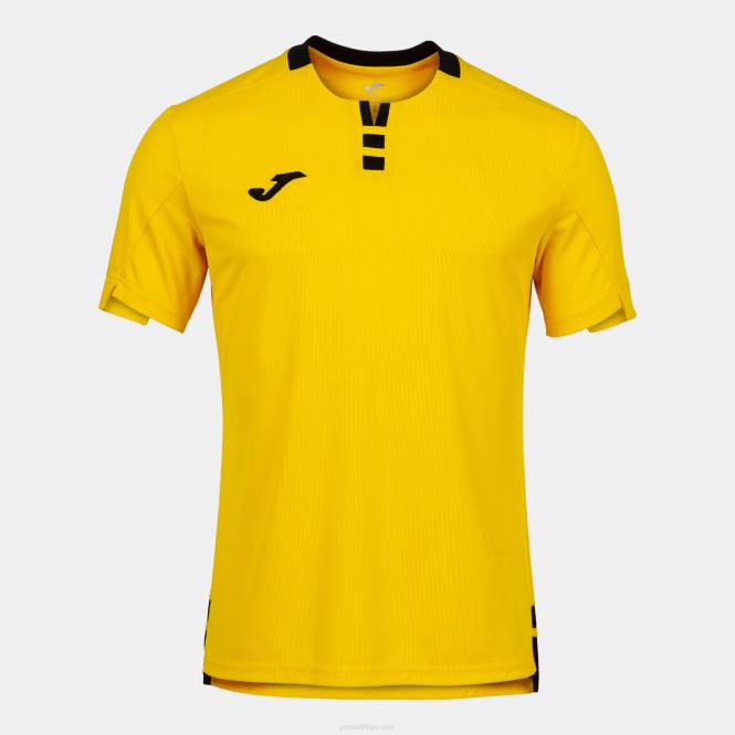 gömlek kısa kollu altın iv Joma sarı siyah erkekler 0RJD4710