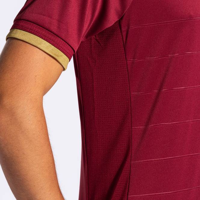 gömlek kısa kollu altın v Joma bordo erkekler 0RJD1136