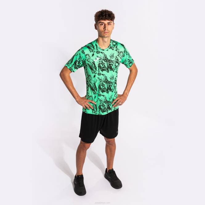 gömlek kısa kollu aslan Joma yeşil siyah erkekler 0RJD607
