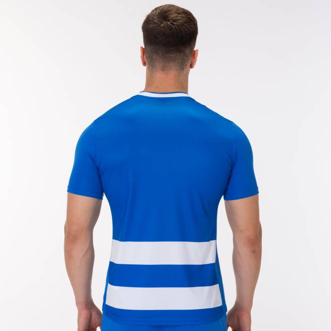 gömlek kısa kollu avrupa iv Joma kraliyet mavisi beyaz erkekler 0RJD3133